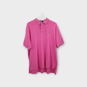 Polo Ralph Lauren Mens Polo Shirt Size XL Short Sleeve Cotton Casual Pink